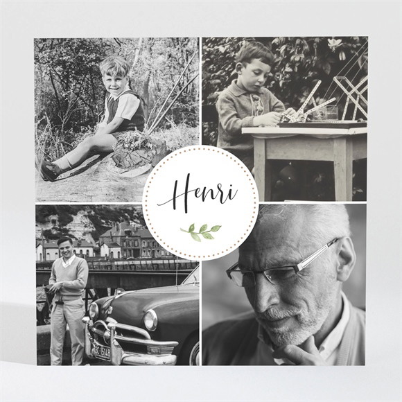 Faire-part décès Mémoires réf.N3001699