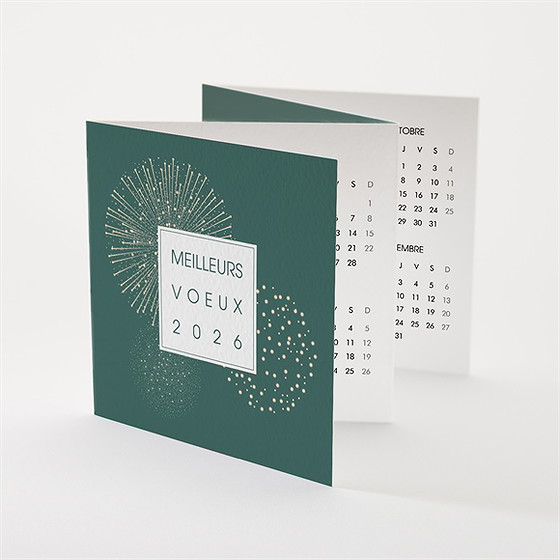 Carte de voeux message en accordéon