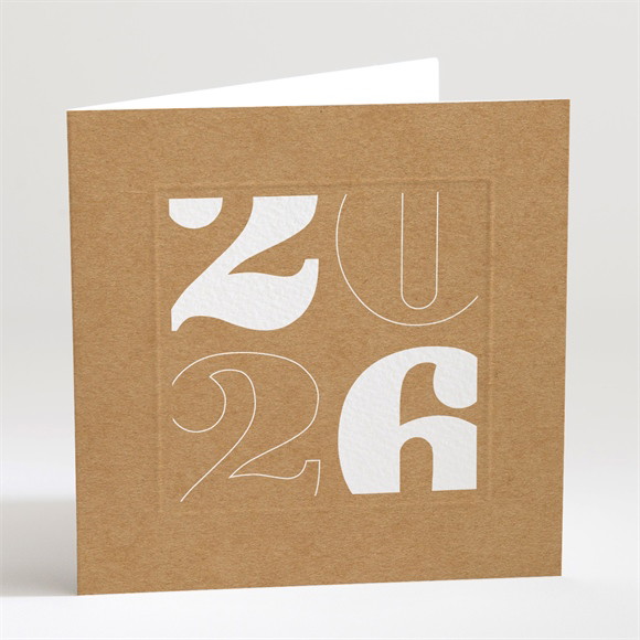 Carte de voeux Carré chic réf.N451221