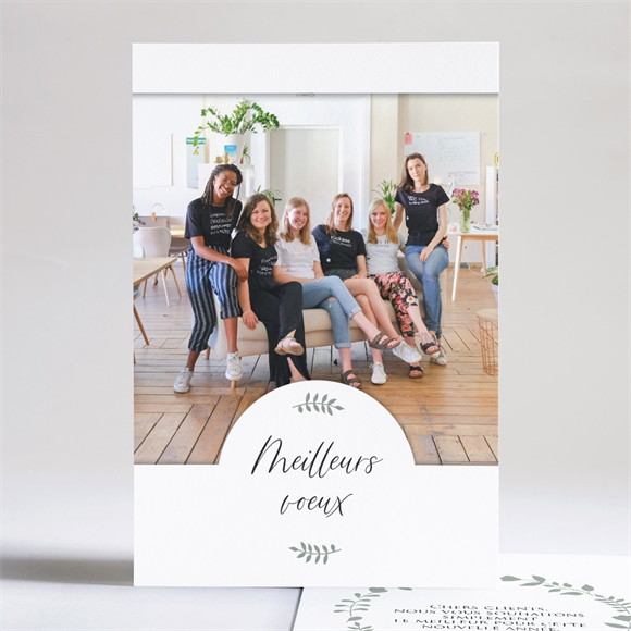 Carte de voeux Tampon doré réf.N241233