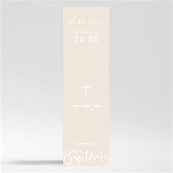 Signet baptême lettre de cuivre magnet