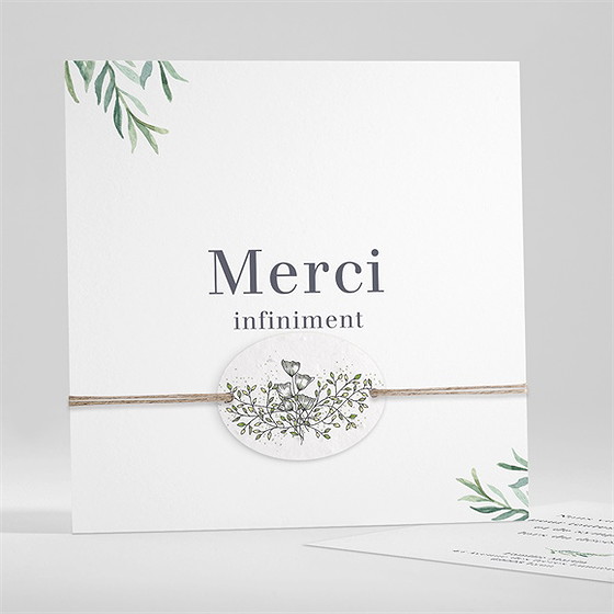 Remerciement décès memento ensemencé