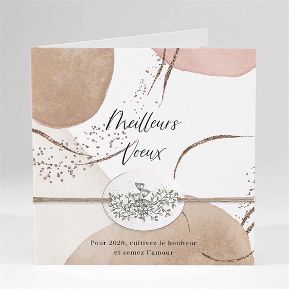 Carte de voeux Tout en nuances réf.N451226