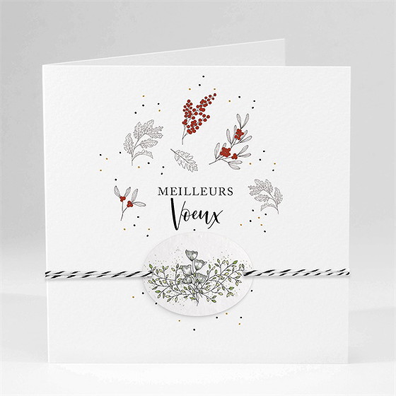 Carte de voeux voeux à éclore