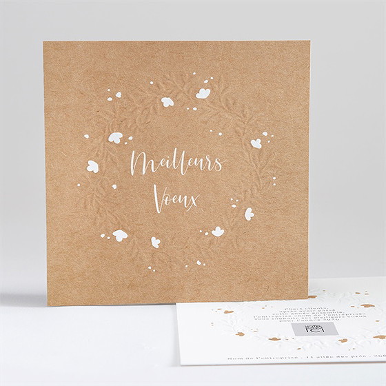Carte de voeux fleurs de coton