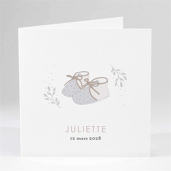 Faire-part naissance ses petits chaussons