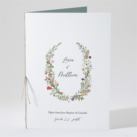 Livret de messe mariage Gravure Champêtre réf.N491260