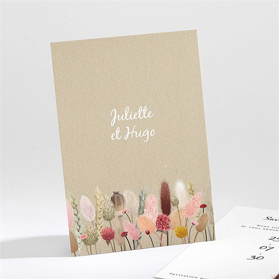 Save the date mariage notre bouquet champêtre