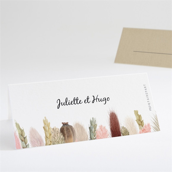 Marque-place mariage Notre Bouquet Champêtre réf.N440775