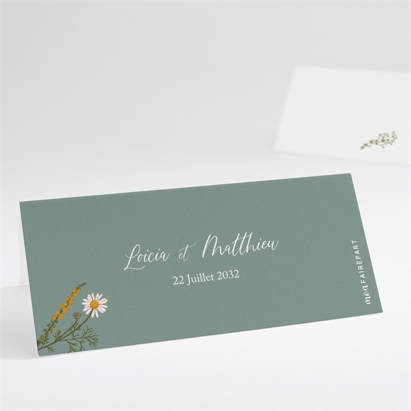 Marque-place mariage Gravure Champêtre réf.N440772