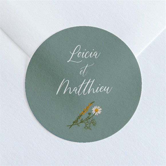 Sticker mariage Gravure Champêtre réf.N360165