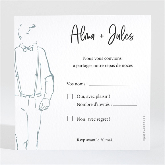 Carton réponse mariage So let Love grow réf.N3001692