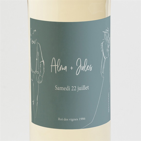 Etiquette de bouteille mariage So let Love grow réf.N3001697