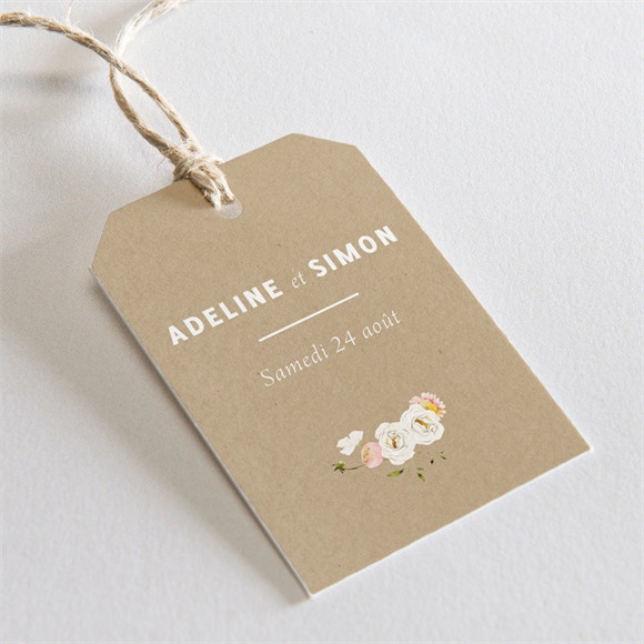 Etiquette mariage Champêtre et Poésie réf.N29195