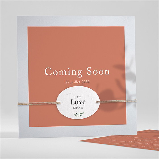 Faire-part mariage coming soon