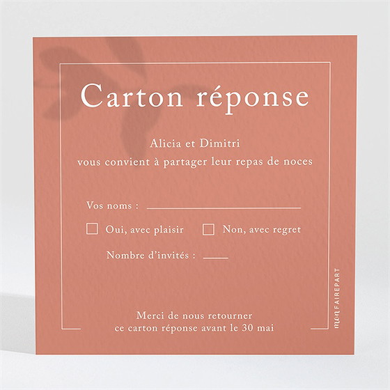 Carton réponse mariage coming soon