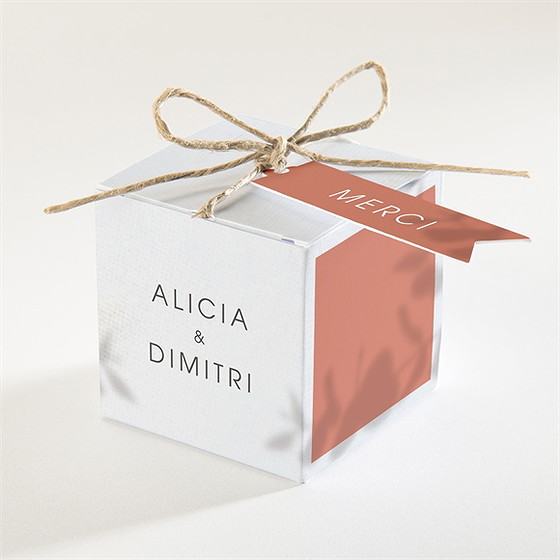 Boîte de dragées mariage coming soon