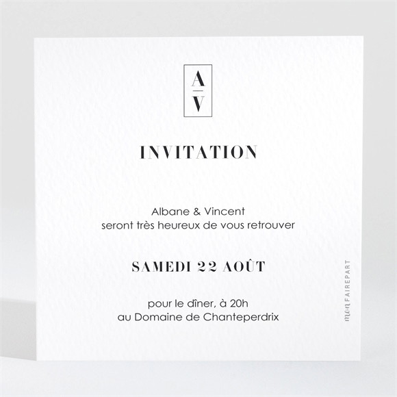Carton d'invitation mariage So Nature ! réf.N3001704