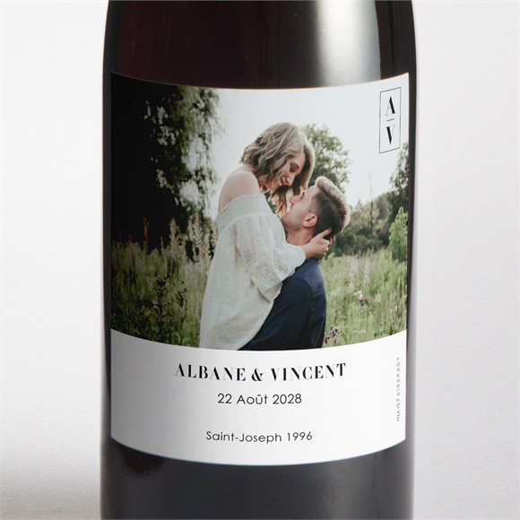 Etiquette de bouteille mariage So Nature ! réf.N3001706