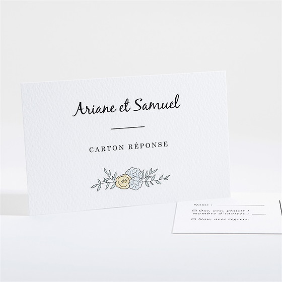 Carton réponse mariage guinguette