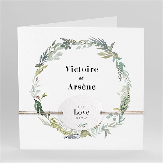 Faire-part mariage délicatesse d’aquarelle