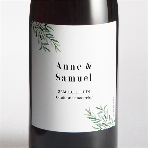 Etiquette de bouteille mariage A la Folie ! réf.N3001710