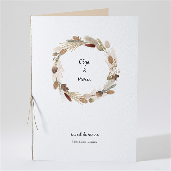 Livret de messe mariage Notre Bouquet d'Automne réf.N491251