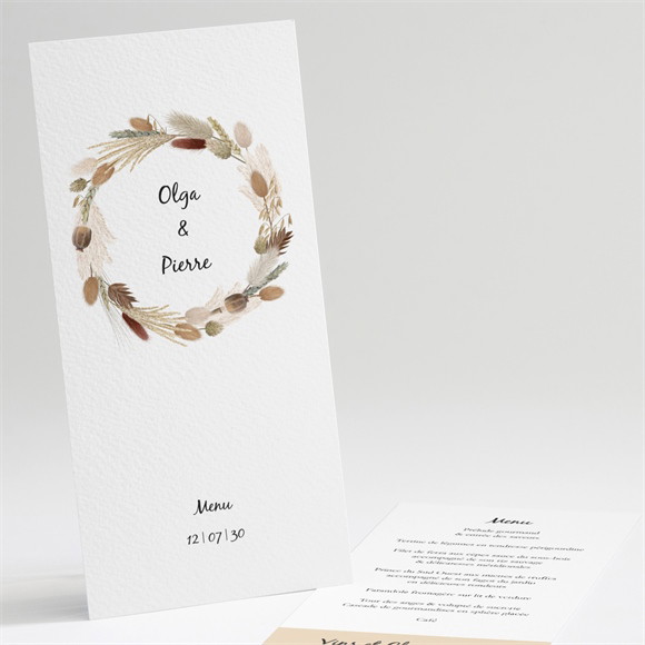 Menu mariage Notre Bouquet d'Automne réf.N221158