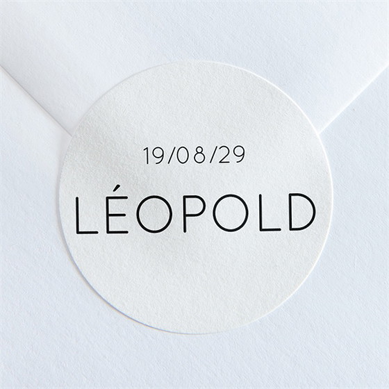 Sticker naissance tendre silhouette