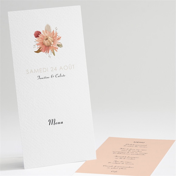 Menu mariage En délicatesse réf.N221160