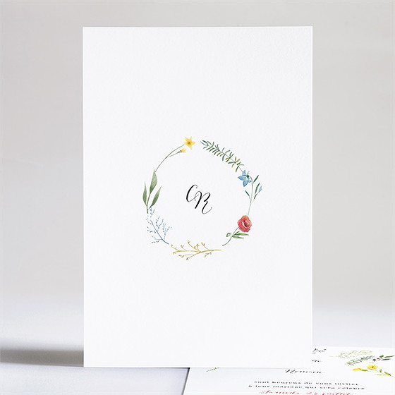 Faire-part mariage fleurs des champs