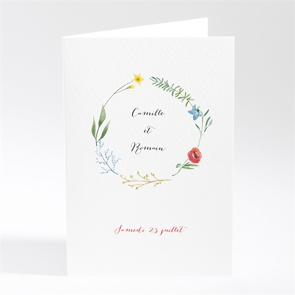 Menu mariage Fleurs des Champs réf.N401838