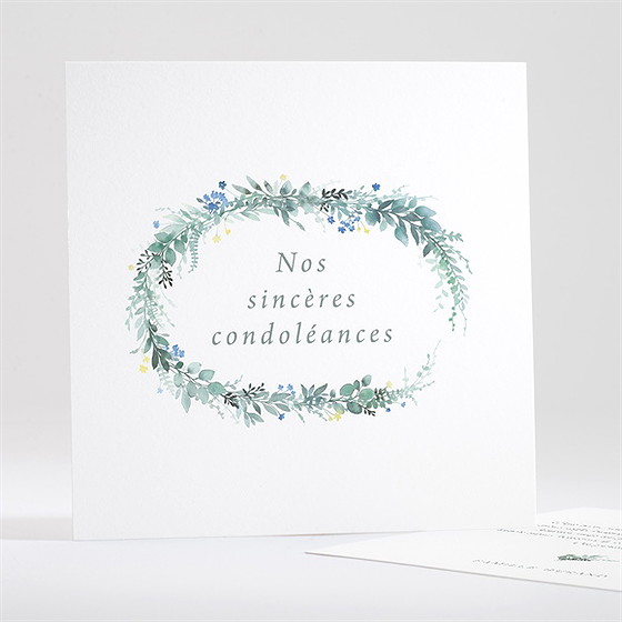 Carte de condoléances décès bel apaisement