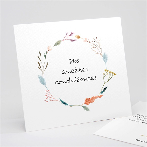 Carte de condoléances décès Farandole réf.N311277
