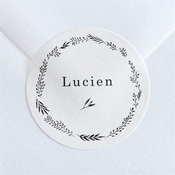 Stickers décès Sobre réf.N360209