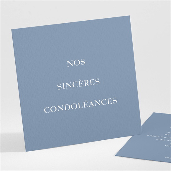 Carte de condoléances décès Pour toujours réf.N301300
