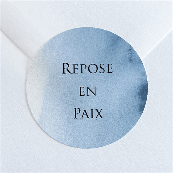 Stickers décès dégradé