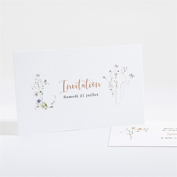 Carton d'invitation mariage Complicité réf.N161185