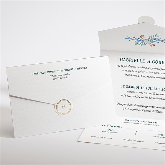 Faire-part mariage notre originalité