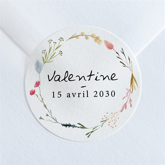 Sticker naissance poésie