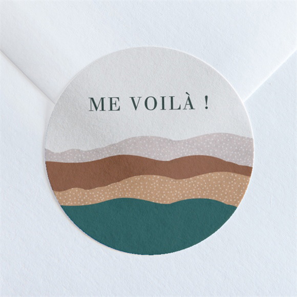 Sticker naissance Tendres Collines réf.N360219