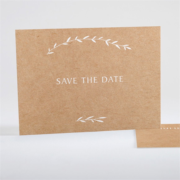 Save the Date mariage Bohème écolo réf.N15137