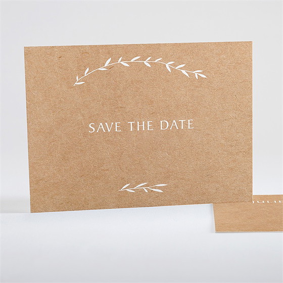 Save the Date mariage bohème écolo