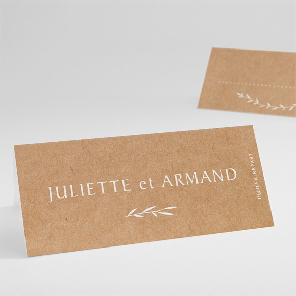 Marque-place mariage Bohème écolo réf.N440794