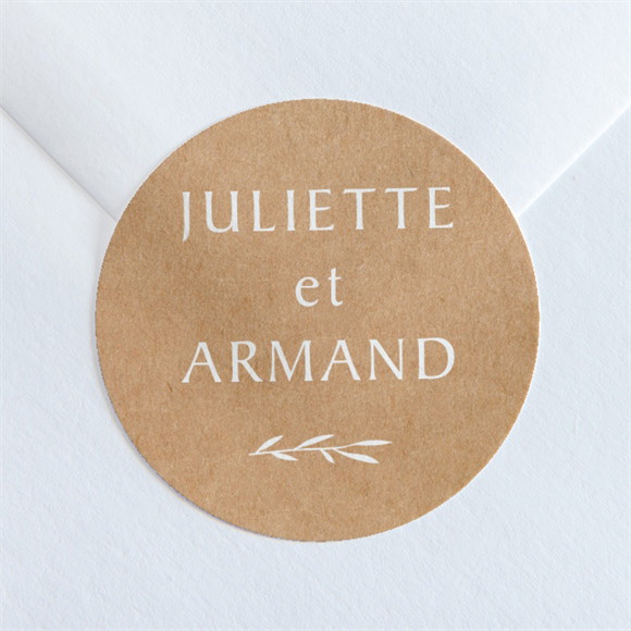 Sticker mariage Bohème écolo réf.N360221