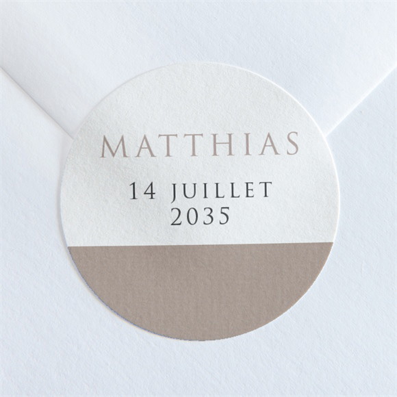 Sticker naissance 3 délicates photos réf.N360236