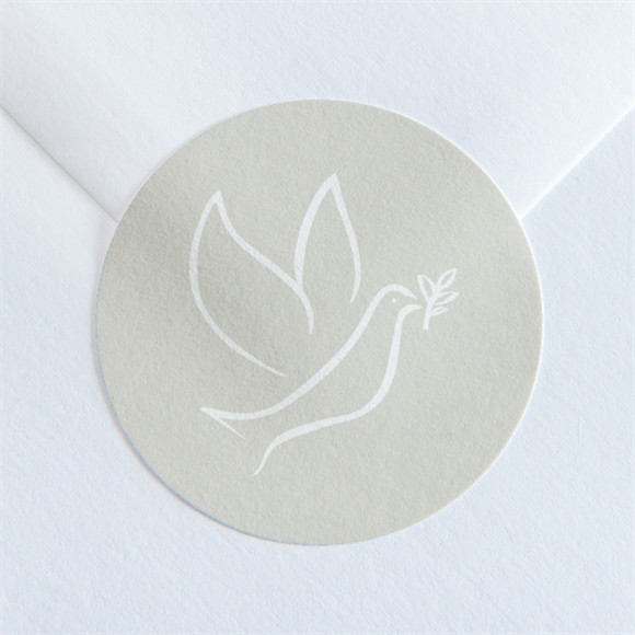 Stickers décès Colombe de l'Espérance réf.N360247