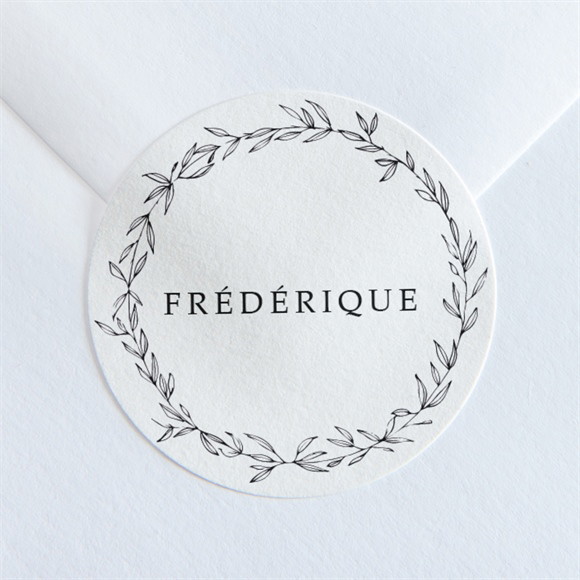 Stickers décès Sa Présence réf.N360248