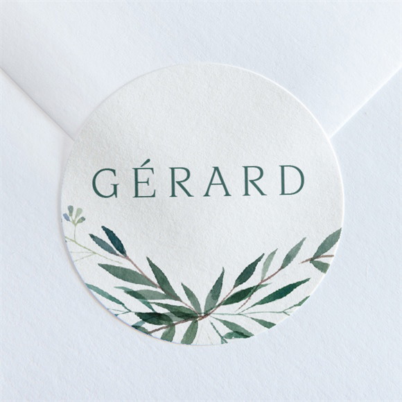 Stickers décès Mémento réf.N360251