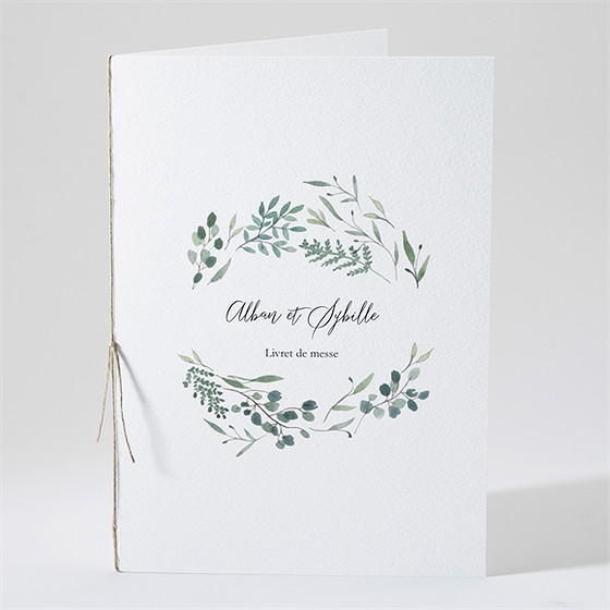 Livret de messe mariage bouquet provençal